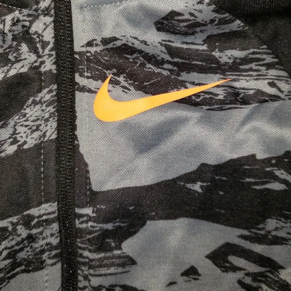 Nike Boy’s 18M Dri-Fit Gray Camo Full Zip Hoodie & Pants Tracksuit 2pc Set